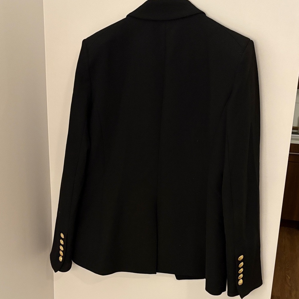 Veronica Beard Miller Dickey Black Blazer with Gold Accents - Picture 4 of 4